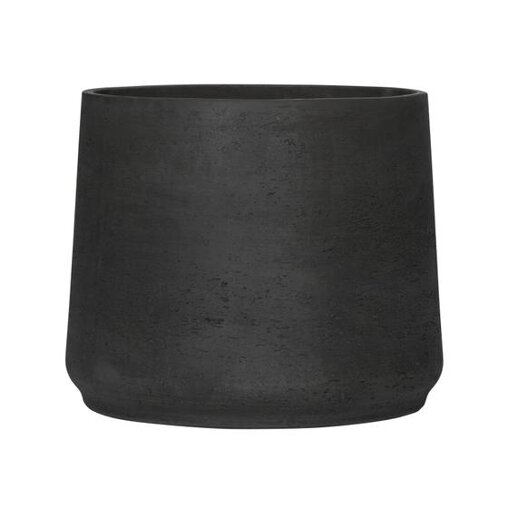 Pottery Pots Rough Patt ronde plantenbak zwart